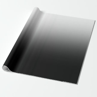 Papier Cadeau Modern Black and White Gradient Minimalist Design