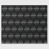 Papier Cadeau Modern Black Graduation Year Custom Gift (Plat)