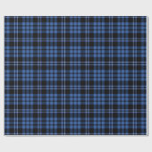 Papier Cadeau Modern Blue Plaid Pattern (Plat)