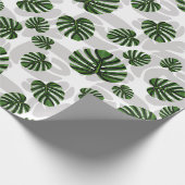 Papier Cadeau Modern Boho Botanical Leaves Pattern (Coin)