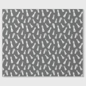 Papier Cadeau Modern Chess Pieces Pattern Wrapping Paper (Plat)