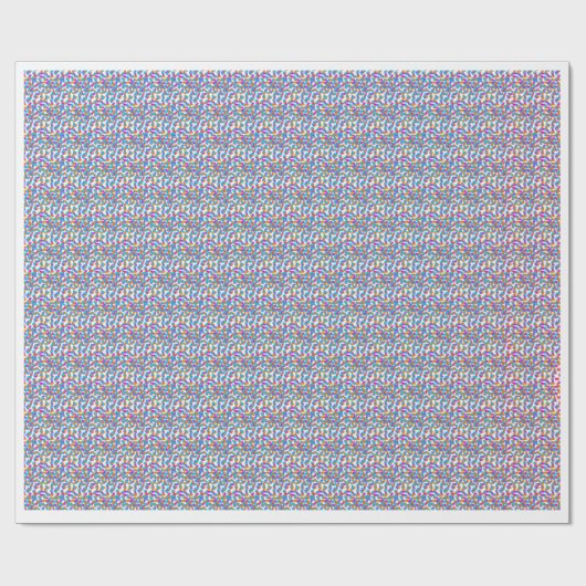 Papier Cadeau Modern Colorful Geometric Mosaic Pattern Wrapping (Plat)