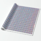 Papier Cadeau Modern Colorful Geometric Mosaic Pattern Wrapping (Déroulé)