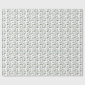 Papier Cadeau Modern Elegant Christmas Nutcracker Pattern (Plat)