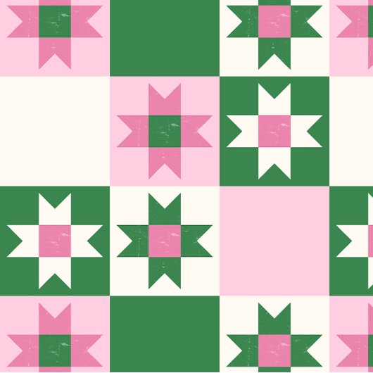 Papier Cadeau Modern Geometric Gift Wrapping Paper – Pink & Gree