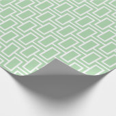 Papier Cadeau  Modern Geometric Pattern: Light Green  (Coin)