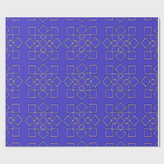 Papier Cadeau Modern Gold-Tone Geometric Pattern Wrapping Paper (Plat)