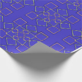 Papier Cadeau Modern Gold-Tone Geometric Pattern Wrapping Paper (Coin)