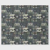Papier Cadeau Modern Masculine Christmas Wrapping Paper (Plat)