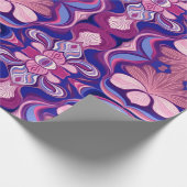 Papier Cadeau Modern multicolor classic floral pattern design (Coin)