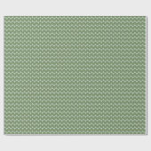 Papier Cadeau Modern Sage Green Triangle Christmas Geometric  (Plat)