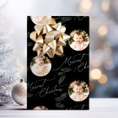 Papier Cadeau Modern Script Merriest Christmas Family 2 photo