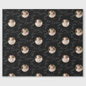 Papier Cadeau Modern Script Merriest Christmas Family 2 photo (Plat)