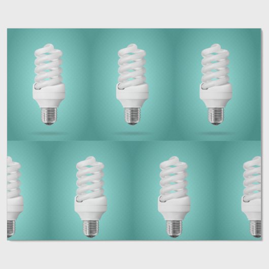 Papier Cadeau Modern Spiral Compact Fluorescent Lightbulb (Plat)