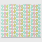 Papier Cadeau Modern Watercolor Easter Egg Pattern (Plat)