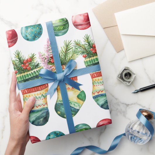 Papier Cadeau Modern Watercolor  Wrapping Paper (Cadeaux)
