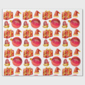 Papier Cadeau Modern Watercolor  Wrapping Paper (Plat)