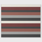 Papier Cadeau Moderna Linear | Minerai de fer et ardoise rubis (Plat)