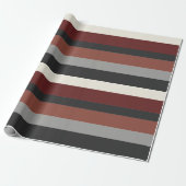 Papier Cadeau Moderna Linear | Minerai de fer et ardoise rubis (Déroulé)