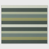Papier Cadeau Moderna Linear | Sauge âgé et mousse d'hiver (Plat)