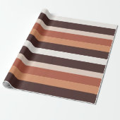 Papier Cadeau Moderna Linear | Terracotta & Abricot (Déroulé)