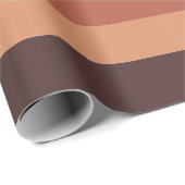 Papier Cadeau Moderna Linear | Terracotta & Abricot (Coin rond)
