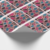 Papier cadeau moderne 3D formes liquides abstraite (Coin)