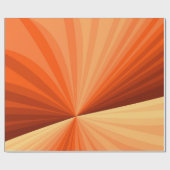 Papier Cadeau Moderne Abstrait Orange Rouge Vanille Graphique Fr (Plat)