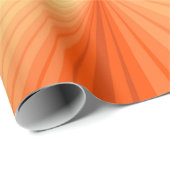 Papier Cadeau Moderne Abstrait Orange Rouge Vanille Graphique Fr (Coin rond)