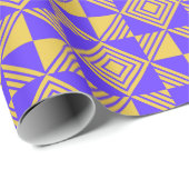 Papier Cadeau Moderne chatoyant coeur joyeux maman Birthda (Coin rond)