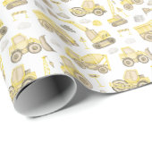 Papier Cadeau Moderne Construction simple Thème Anniversaire (Coin rond)