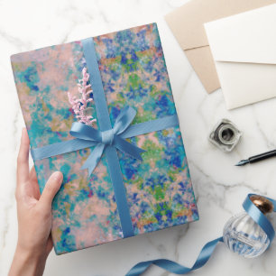 Papier Cadeau Moderne D'Une Sorte Abstraite Avec Des Couleurs Sa