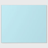 Papier Cadeau Moderne Elegant Bébé Bleu Solid Couleur Modèle Cad (Plat)