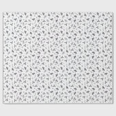 Papier Cadeau Moderne Élégante Botanique Noël Gite Cadeau (Plat)