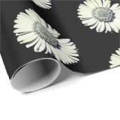 Papier Cadeau Moderne Gras Noir Et Blanc Faisy Motif Élégant (Coin rond)