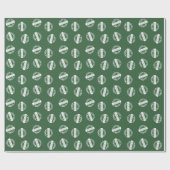 Papier Cadeau Moderne Green Custom Graduation Année d'études (Plat)