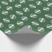 Papier Cadeau Moderne Green Custom Graduation Année d'études (Coin)