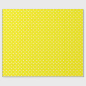 Papier Cadeau Moderne jaune clair monogramme personnalisé initia (Plat)