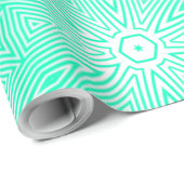 PAPIER CADEAU MODERNE LIGNE COULEUR VERT CLAIR (Coin rond)