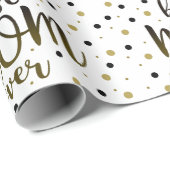 Papier Cadeau Moderne, Meilleure maman jamais (Coin rond)