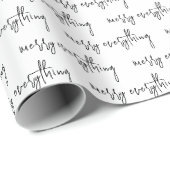 Papier Cadeau Moderne Merveille Tout Script Vacances (Coin rond)