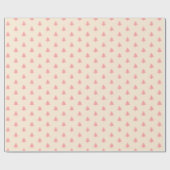 Papier Cadeau Moderne minimal Girly rose arbres de Noël envelopp (Plat)