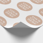 Papier Cadeau Moderne, Minimaliste, Élégant & Personnalisable (Coin)