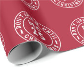 Papier Cadeau Moderne N'Ouvre Pas Avant Le Stand De Noël (Coin rond)