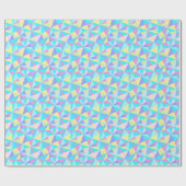 Papier Cadeau Moderne Pastel Coloré Motif géométrique (Plat)