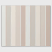 Papier Cadeau Moderne Pastel Stripes Bleu Tauige Beige (Plat)
