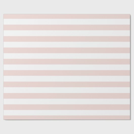 Papier Cadeau Moderne rose vif blanc rayures audacieuses girly c (Plat)