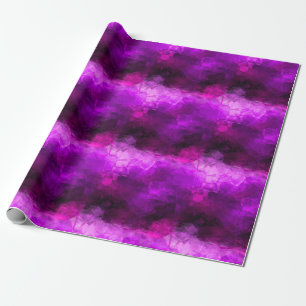 Papier Cadeau Moderne rose violet Abstrait géométrique