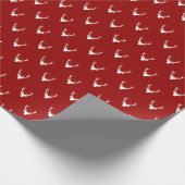 Papier Cadeau Moderne Russe Reindeer Antlers Noël (Coin)