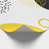 Papier Cadeau Moderne, simple, amusant, style Memphis art géomét (Coin)